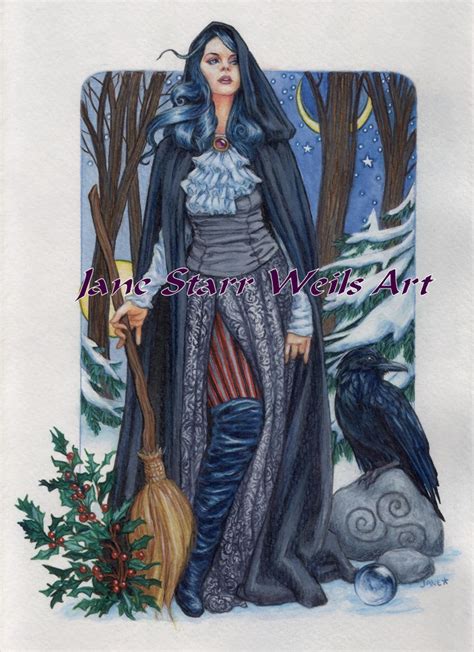 Winter solstice witch book